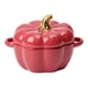thumbnail image 3 of Taza Kawaii Taza De Calabaza Juego De Cuencos De Cereales Con Tapa Para Ensalada De Yogurt Y Pasta Rojo, 3 of 5