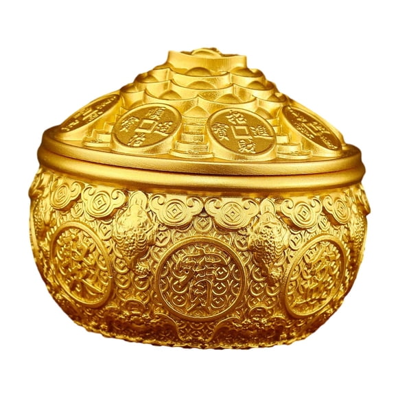 Cuenco De Latón Cornucopia Artesanal Feng Shui Treasure Bowl Para El Hogar Interior Dormitorio 4 Pulgadas