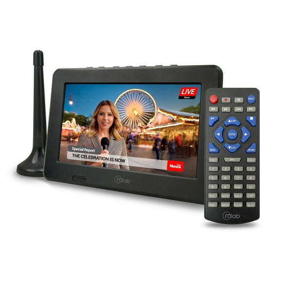 Televisor Color Digital Portatil 7 Pulgadas Mlab Recargable