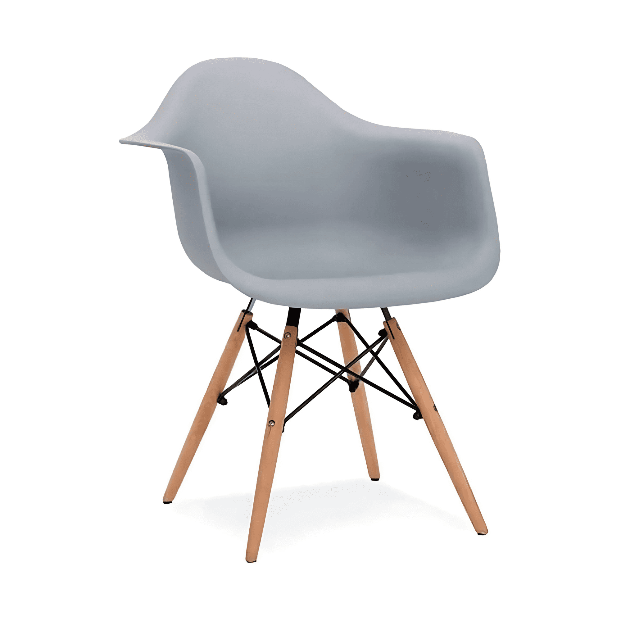 Importclick - Silla Comedor Eames Hogar Butaca Estructura Color Gris
