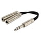 thumbnail image 3 of Cable Divisor de Audio Stereo Y de Jack de 6.35mm 1/4'' Macho a 2X 6.5mm 1/4'' Femenino, 3 of 3