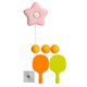 thumbnail image 1 of Entrenador De Ping Pong Colgante De Autoentrenamiento Con Pelotas Coordinación Mano Ojo Rosa, 1 of 4