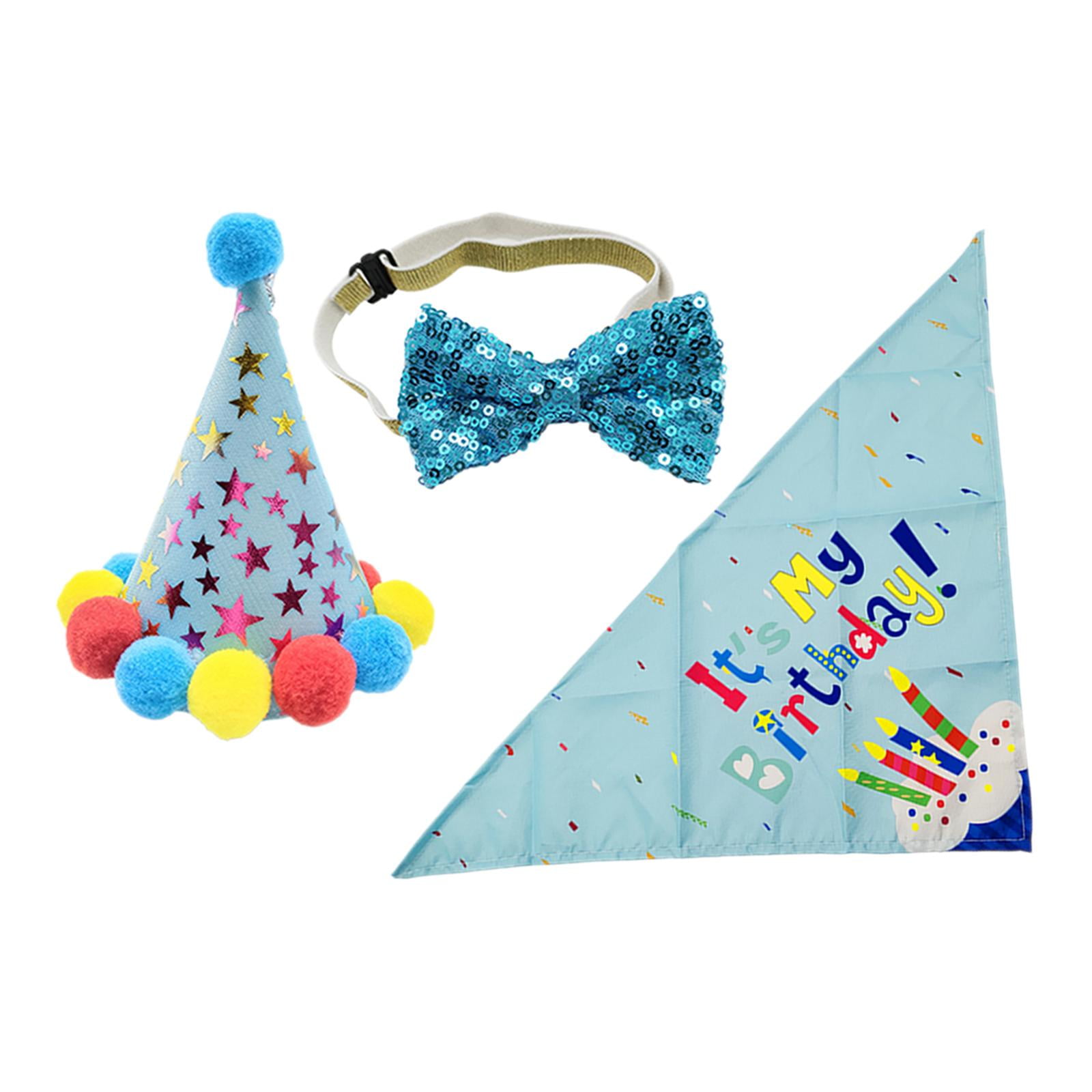 Perros Cumpleaños Bufanda Accesorio Perros Cumpleaños Fiesta Suministro