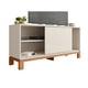 thumbnail image 4 of Rack 50" Mondrian Blanco - Castaño, 4 of 7