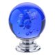 thumbnail image 1 of IEIK Tiradores de Cristal Azul Redondos de 30 mm, Juego de 10, 1 of 6