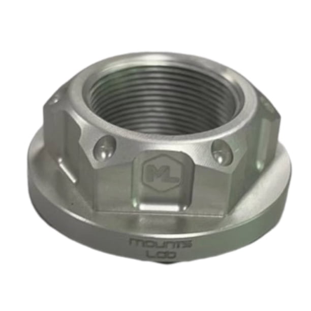 Mounts Lab Motomount Tuerca de Tija de Dirección R7 (Tuerca Superior Abierta/Con Brida de Aluminio M22x1.00mm) para Adaptador de Montaje de Teléfono/Cámara/GPS Yamaha R7