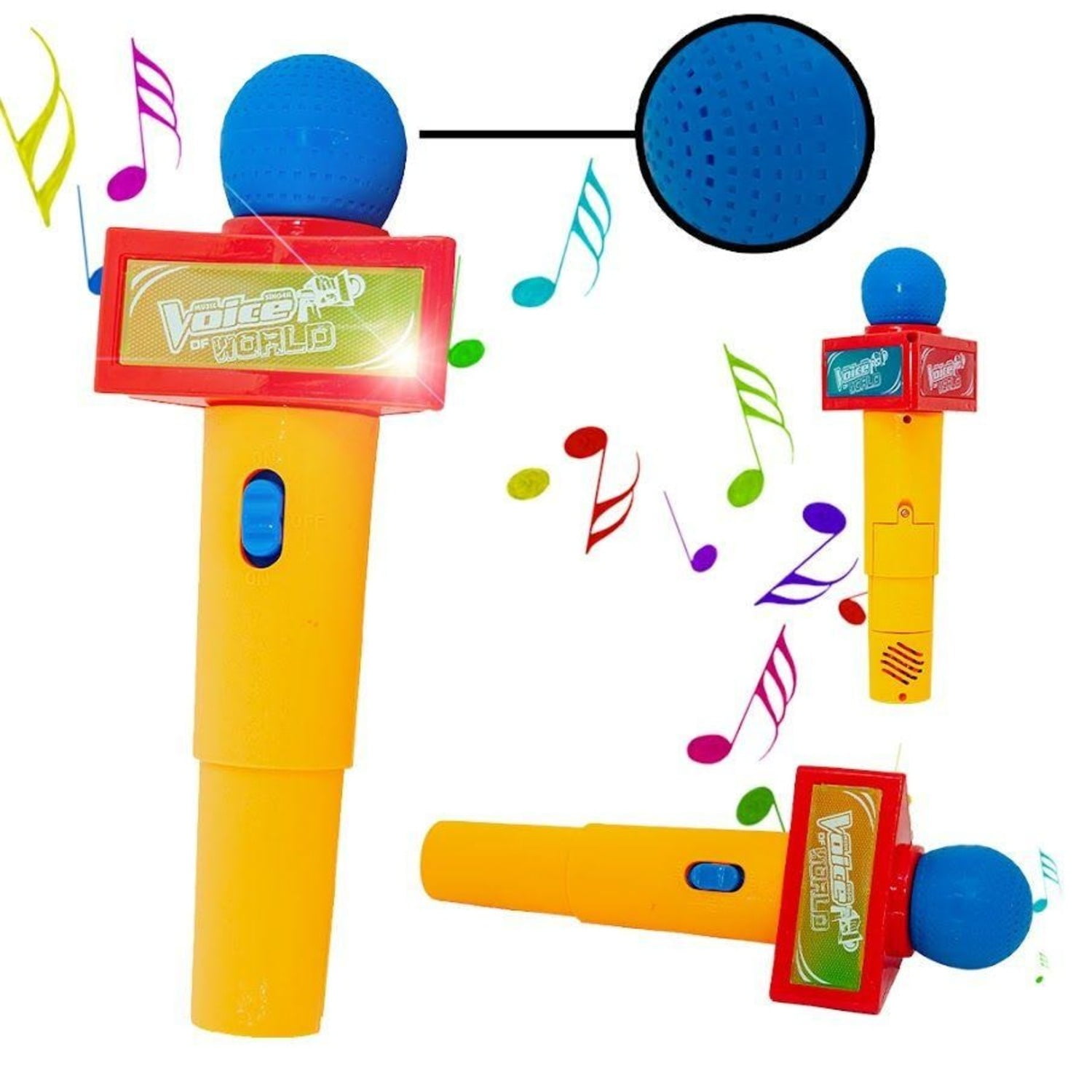 Genérico - Pack X 3 Juguete Microfono Bolsa