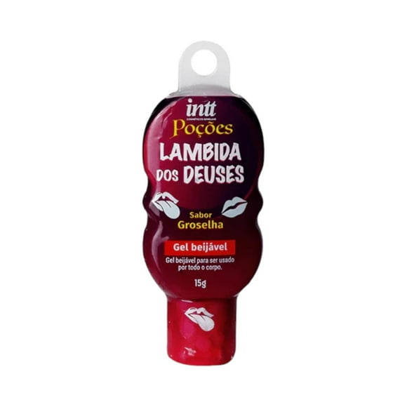 Gel Lamida de Los Dioses Sabor Groselha 15g para Sexo Oral