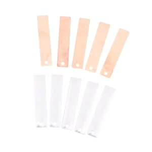 Bothyi - 10 Láminas De Cobre Y Zinc, Material De Bricolaje Para Experimentos Con Baterías De Frutas, Enseñanza