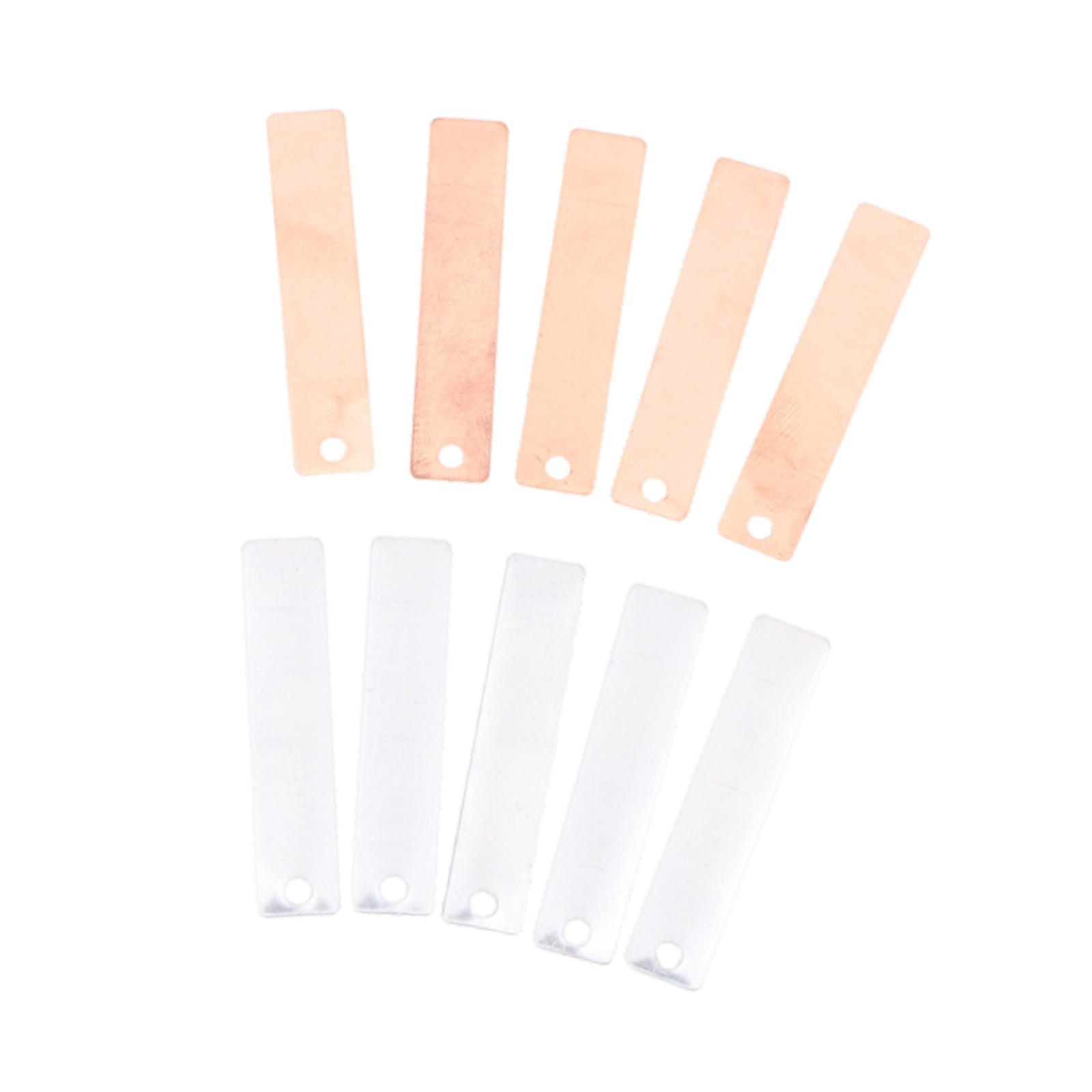 Bothyi - 10 Láminas De Cobre Y Zinc, Material De Bricolaje Para Experimentos Con Baterías De Frutas, Enseñanza