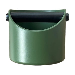 Magideal - Caja Para Moler Café, Caja Para Moler Café Expreso, Contenedor Para Moler Café Con Base Antideslizante Para Cocina, Cafetería, Oficina De Café Expreso Verde