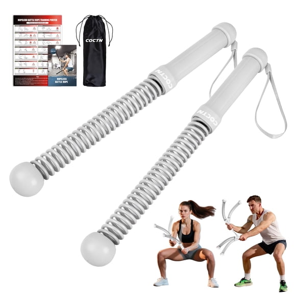 Ropeless Battle Ropes COCTN, peso 0,73 kg, con póster