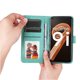 thumbnail image 4 of Funda tipo cartera FOXDOCK para Realme 9i , diseño girasol en relieve, cuero PU, cierre magnético, soporte y tarjetero, 4 of 5