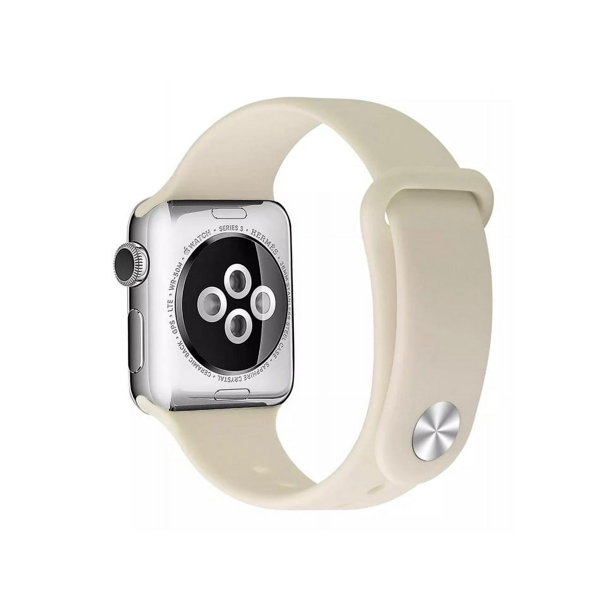 Genérico - Correa Botón Compatible Iwatch Apple Watch 38/40/41mm Beige