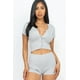 thumbnail image 1 of Conjunto de Camiseta sin Mangas y Shorts Gris M, 1 of 5