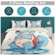 thumbnail image 5 of Squi_rtle Print Bedding Set Pattern Duvet Cove Set 3 Pieces 1 Quilt Cover And 2 Pillowcases for Women Men Teens, 5 of 5