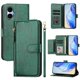 thumbnail image 1 of Funda Billetera Cremallera para BLU G53 con Porta Tarjetas, Soporte y Correa Verde, 1 of 5