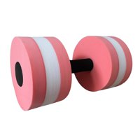 Magideal - Barra Con Mancuernas Acuáticas, Barra Acuática De Agua Para Adultos Y Niños, Barra De Natación, Resistencia A La Piscina, Deportes Acuáticos, Mancuern Rosa