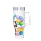 thumbnail image 2 of El Rincón de Gracie Vaso aislado de acero inoxidable con asa, diseño temático, regalo para familia, amigos y fans; incluye pajita y encaja en el portavasos estándar, 40 oz, 2 of 6