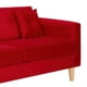 thumbnail image 4 of Sofa New Retro 3c Felpa 05 Rojo, 4 of 6
