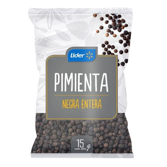 Pimienta Negra Entera, 15 g