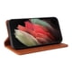 thumbnail image 4 of Funda Billetera de Cuero para Samsung Galaxy S21 Ultra con Tarjetero y Soporte - Tapa Magnética Marrón, 4 of 6