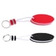 thumbnail image 5 of 2pcs Forma Ovalada Espuma EVA Canotaje Flotante Llavero Barco Llavero Rojo Negro, 5 of 5