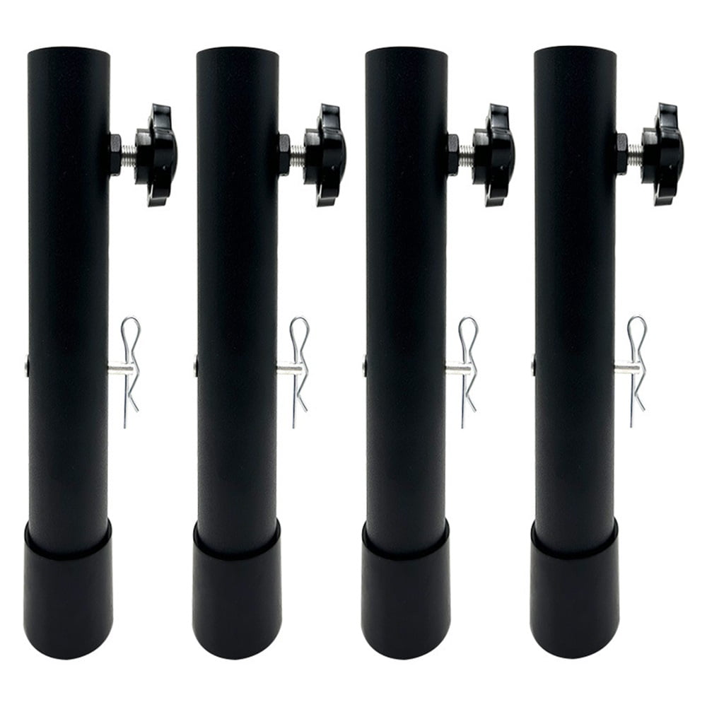 Xusx111 - Extensores De Patas De Mesa Para Mesas Plegables, Extensiones De Patas De Mesa Plegables Para Patas Rectas Y Dobladas, Elevadores De Patas De Mesa Plegables Ajustables De 3 Niveles De Acero