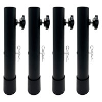 Xusx111 - Extensores De Patas De Mesa Para Mesas Plegables, Extensiones De Patas De Mesa Plegables Para Patas Rectas Y Dobladas, Elevadores De Patas De Mesa Plegables Ajustables De 3 Niveles De Acero