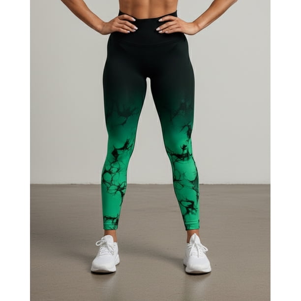 Leggings Yoga Sin Costura Mujer Diseño Tie dye Levanta cola