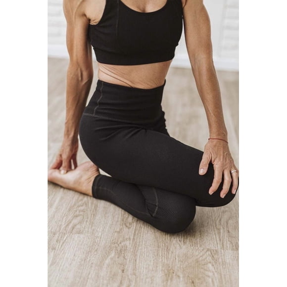 Legging 7/8 strech morley Negro - Talla S