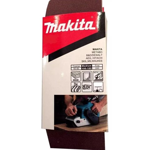 Makita - Lijas Banda 3Unids 4X24'' 610X100Mm Grano 120