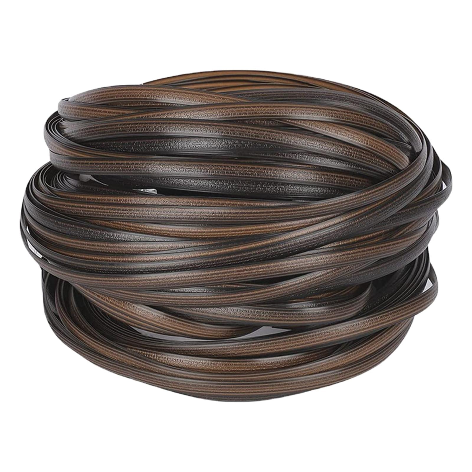 Magideal - Kit De Reparación De Mimbre Suministros De Reparación De Mimbre Material De Ratán Plástico Para Reparación De Patio Muebles De Mimbre Plano Reparación , Marrón Claro