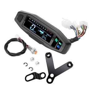 Ioensy - Odómetro Universal Para Motocicleta, Velocímetro Lcd Para Reparación De Accesorios.