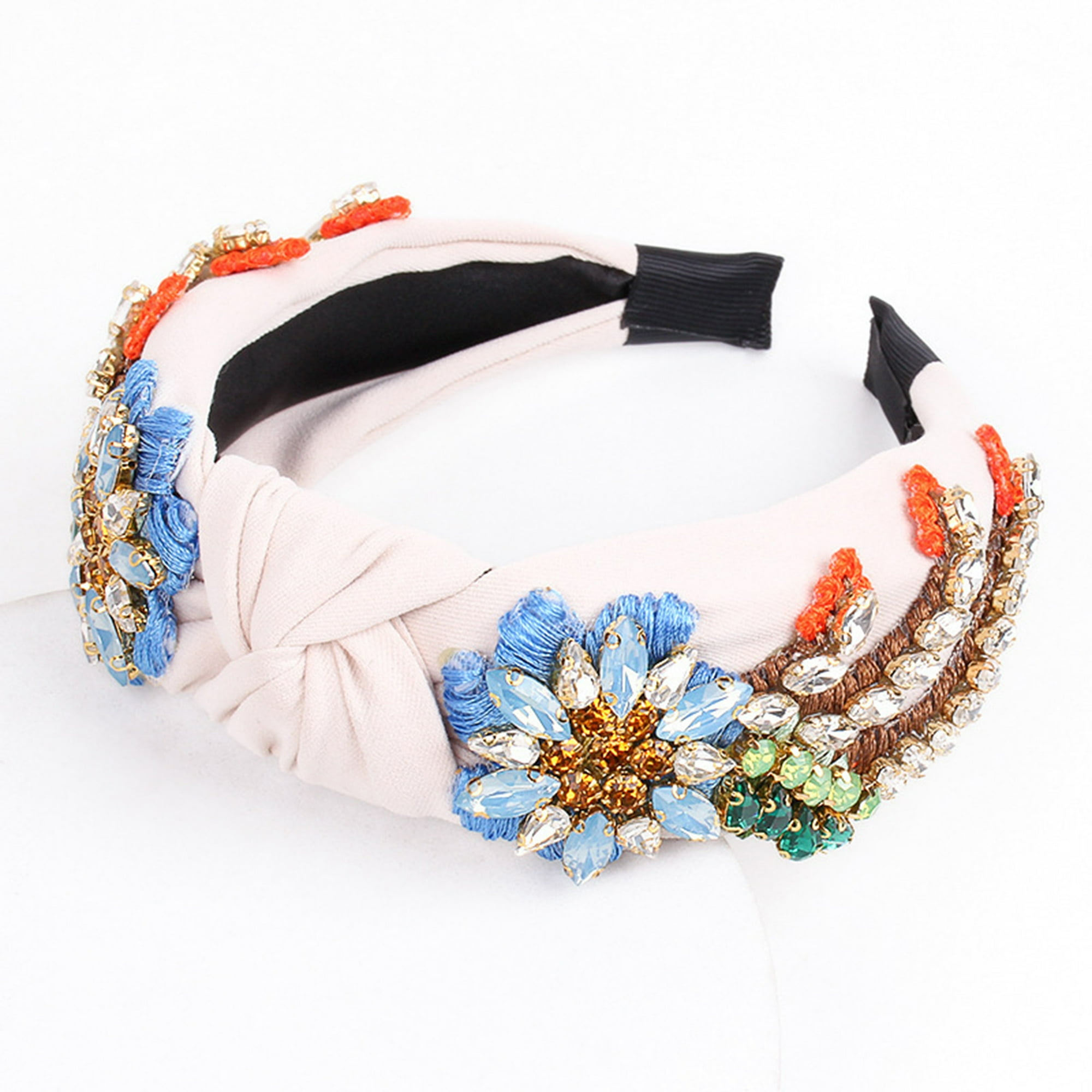 Veatool - Tocado De Diamante De Agua De Cristal Para Mujeres, Cinturón De Pelo Bordado, Exquisito Cinturón De Pelo Para Mujeres, Accesorios Para El Cabello, Disponible En Varios Colores
