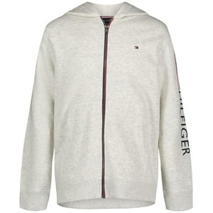 Sudadera Con Capucha Tommy Hilfiger Para Niños, Manga Larga, Forro Polar, Cierre Completo, 4 Años