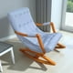 thumbnail image 1 of Silla Mecedora Con Apoya Brazo Lino Gris Claro, 1 of 3