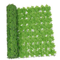 Magideal - Privacidad De Hiedra Artificial, Pared Verde, Jardín, Privacidad Para Patio Trasero, Boda, Bar, Fiesta, Telón De Fondo, Patio, Balcón, Hogar , Hoja C Alto (50X300Cm)