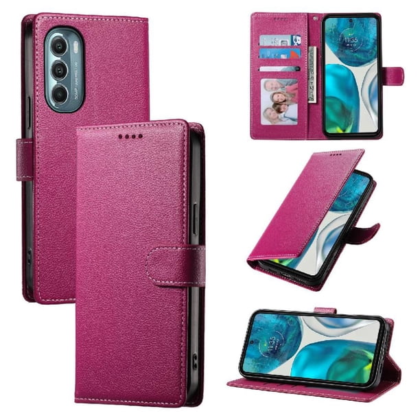 Funda para FOXDOCK Motorola Moto G Stylus 5G 2022– Cuero Premium, 3 ranuras para tarjetas, Protección contra impactos