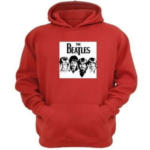 Genérico - Polerón Canguro The Beatles Rojo Talla S Unisex