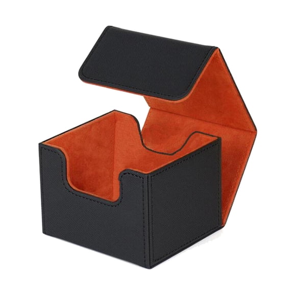 Card Deck Box Game Card Protector Cierre Magnético Para Trading Card Orange