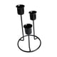 thumbnail image 5 of Portavelas Cónicos Candelabro De Metal De 3 Brazos Para Mesa Negro, 5 of 5