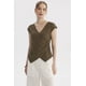 thumbnail image 1 of Polera Mujer Cruzado Textura Verde Olivo, 1 of 4