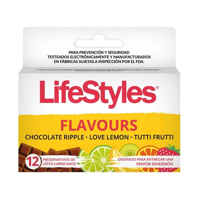 Preservativos Sabores 12 Un LifeStyles