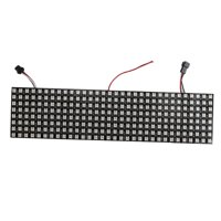 Magideal - Pantalla De Panel De De Píxeles Led/ Ws2812B Programable A Todo Color Rgb Flexible Pcb Negro Iluminación De Color De 5050Smd Pantalla De 8X32Cm
