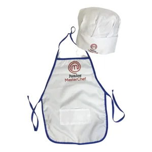 Genérico - Delantal De Cocina Y Gorro De Chef Juvenil