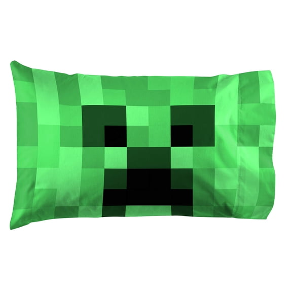 Funda de almohada Jay Franco Minecraft Lone Creeper 50 x 75 cm, 1 paquete