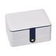 thumbnail image 3 of Caja De Almacenamiento De Joyas Cuero De PU Portátil Grande Para Anillos De Cuidado De Joyas Ni?as Blanco, 3 of 5