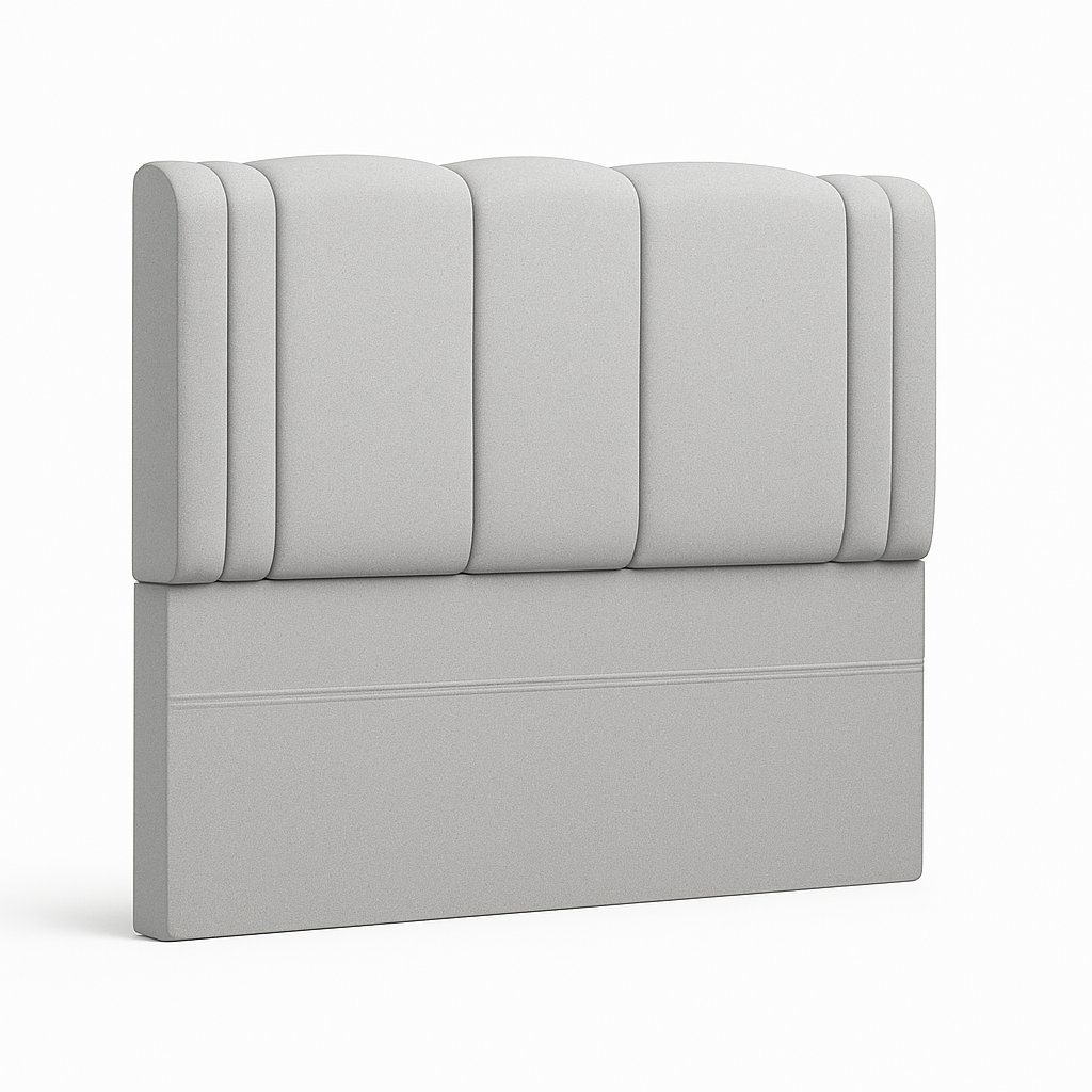 Ethan Desing - Respaldo De Cama 2 Plazas Milano Gris Claro