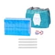 thumbnail image 4 of Juego de Mini Mahjong de viaje, carácter chino portátil, estrategia de ocio familiar, 144 hojas de 24mm con estuche de transporte para adultos y niños Azul, 4 of 5